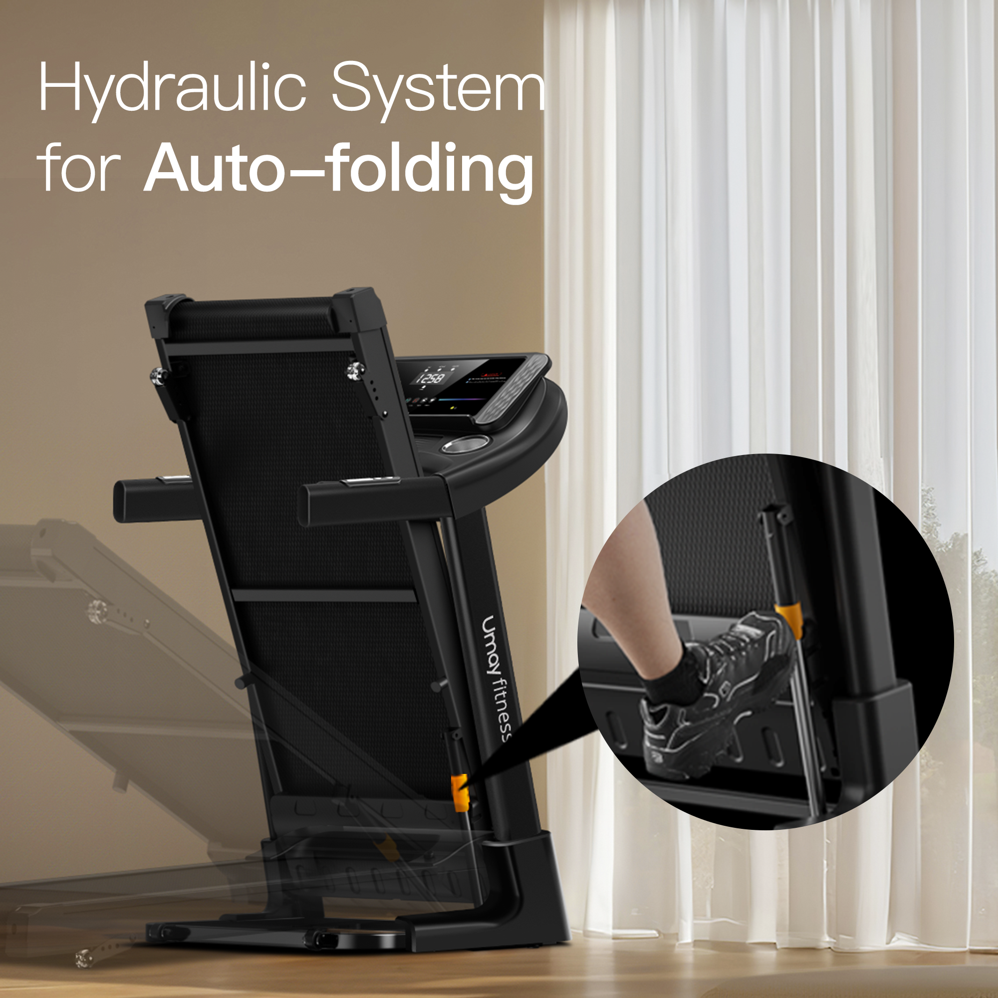 Umay U50 Foldable Smart Treadmill with Incline