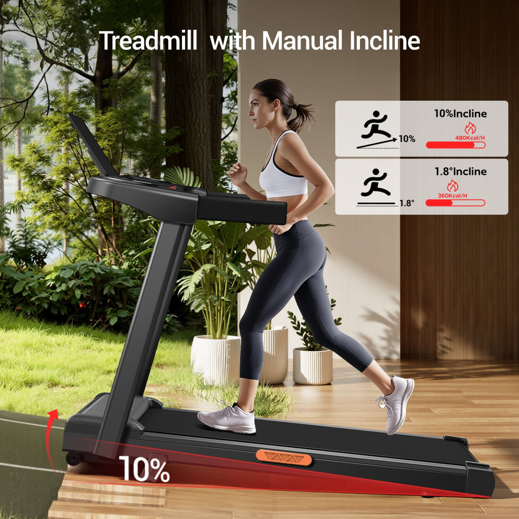 Umay SF10 Foldable Treadmill with 10%/15% Incline for Home and Office