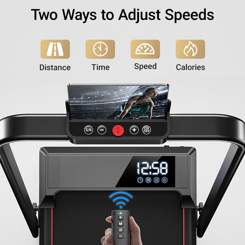 Umay CW1F 3-in-1 Incline Smart Folding Under Desk Walking Pad Treadmill MAX 7.5MPH